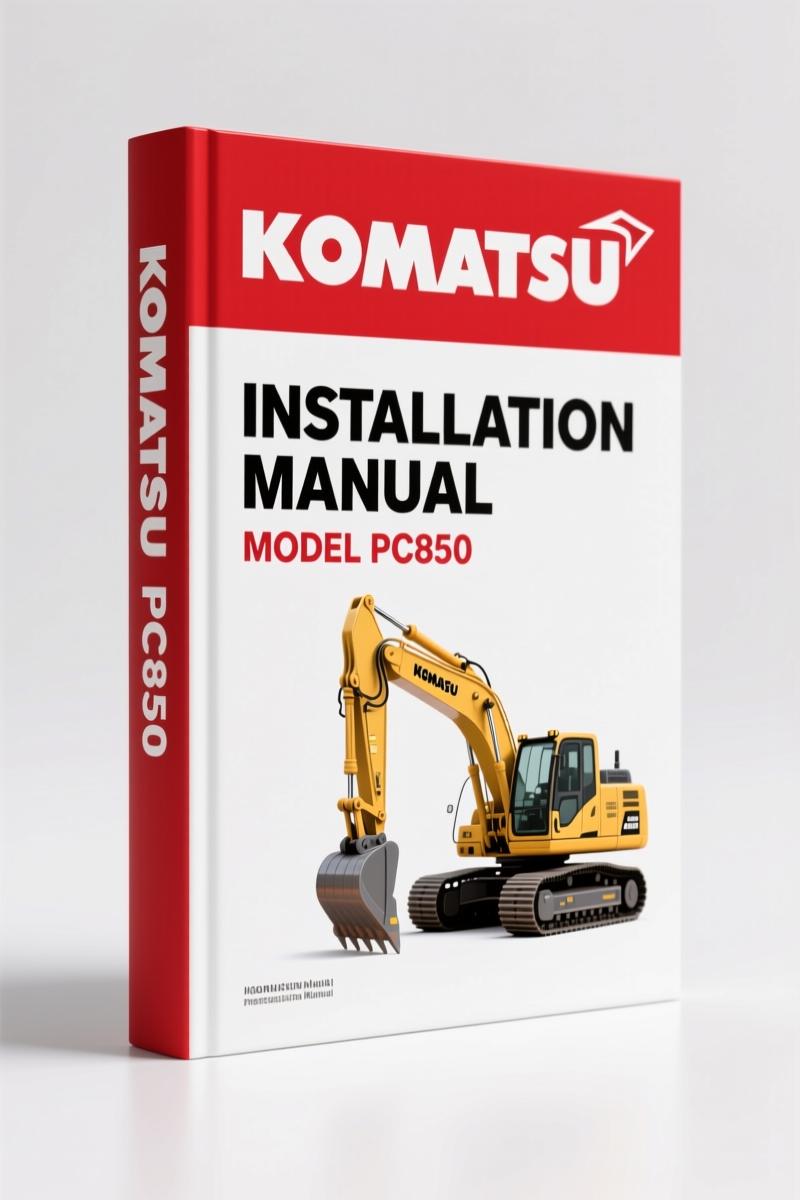 Komatsu PC800 Installation Manual – Field Assembly Specs