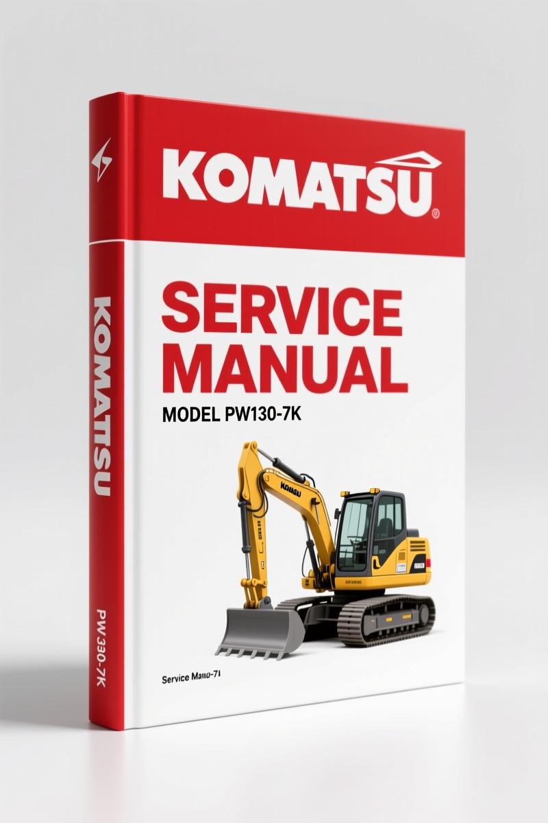 Komatsu PW130-7K 2005 Service Manual – 435 Pages OEM Specs