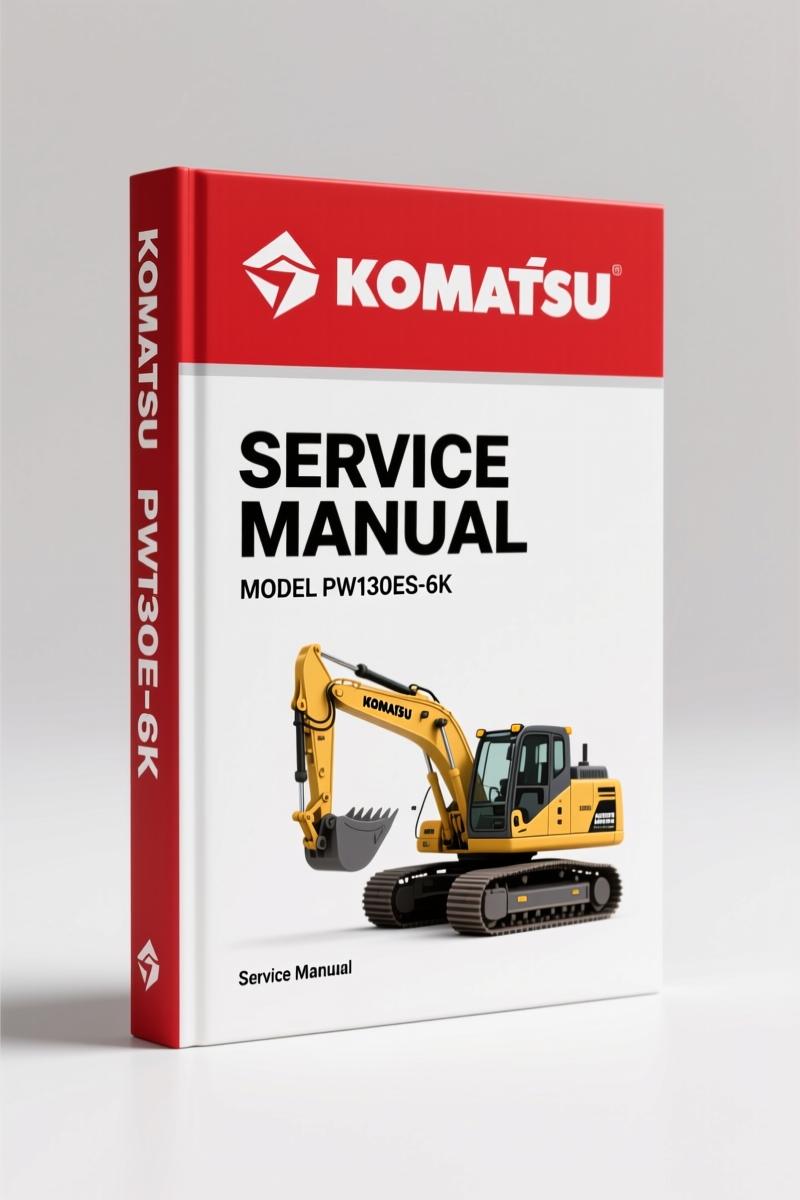 Komatsu PW130ES-6K 2001 Service Manual – 643 Pages OEM Specs