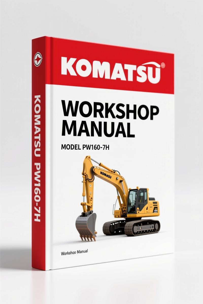 Komatsu PW160-7H 2006 Workshop Manual – Factory Specs for Excavator