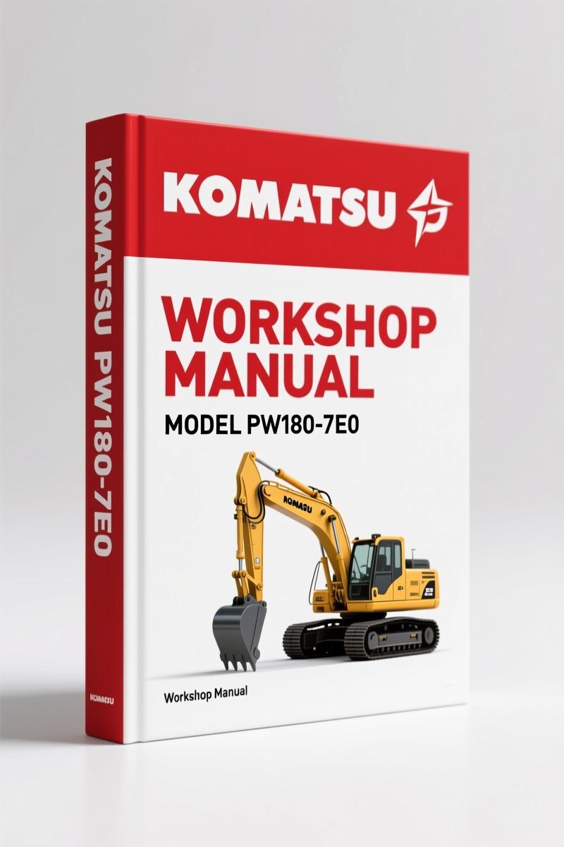Komatsu PW180-7E0 2008 Workshop Manual – Factory Specs for European Maintenance