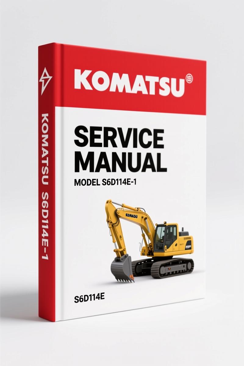 Komatsu S6D114E-1, SA6D114E-1, SAA6D114E-1 1997 Service Manual - 975 Pages