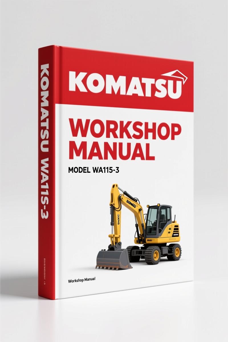 Komatsu WA115-3, WA115-3H 2002 Workshop Manual – Factory Specs