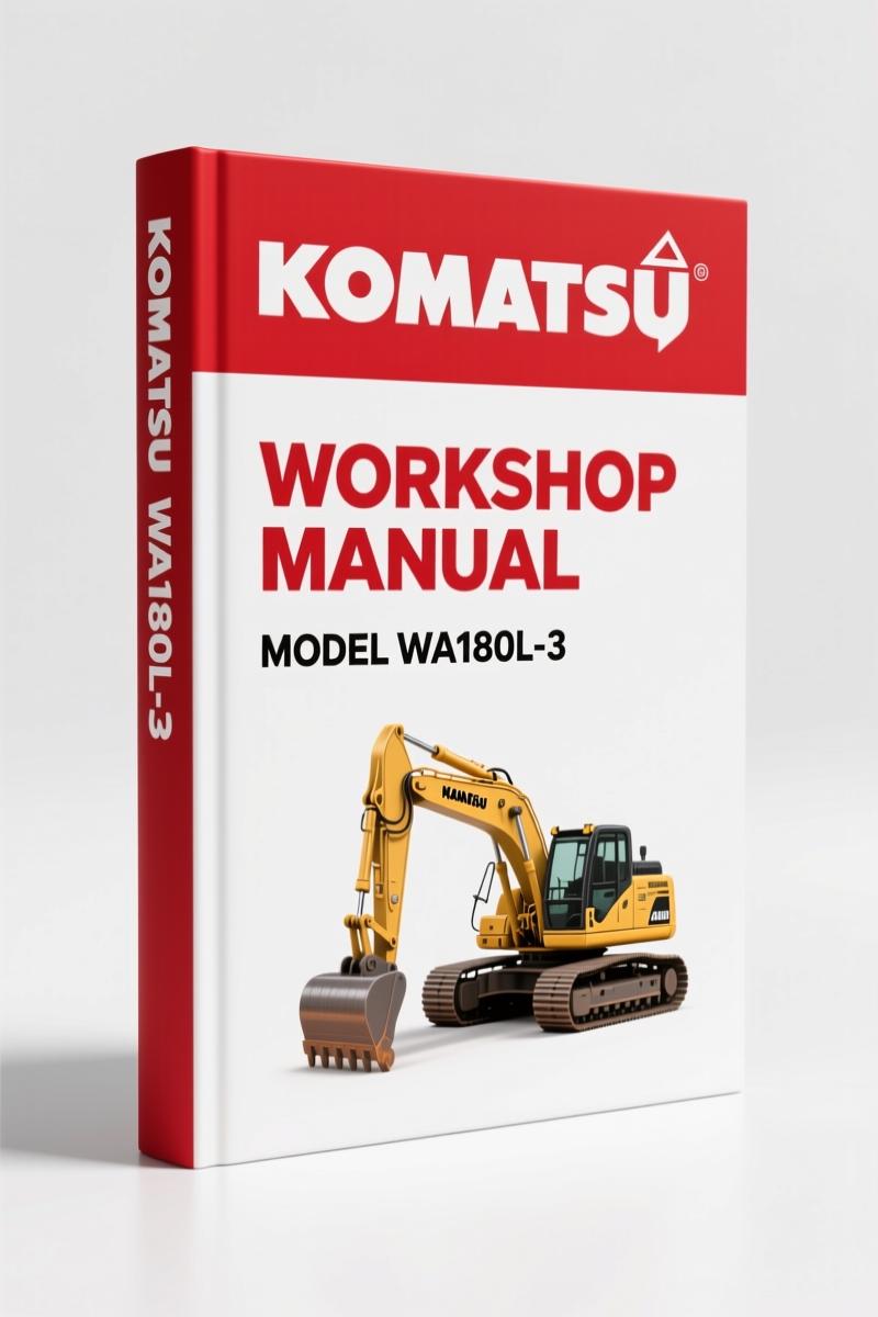 Komatsu WA180-3, WA180L-3 2000 Workshop Manual – Factory Specs
