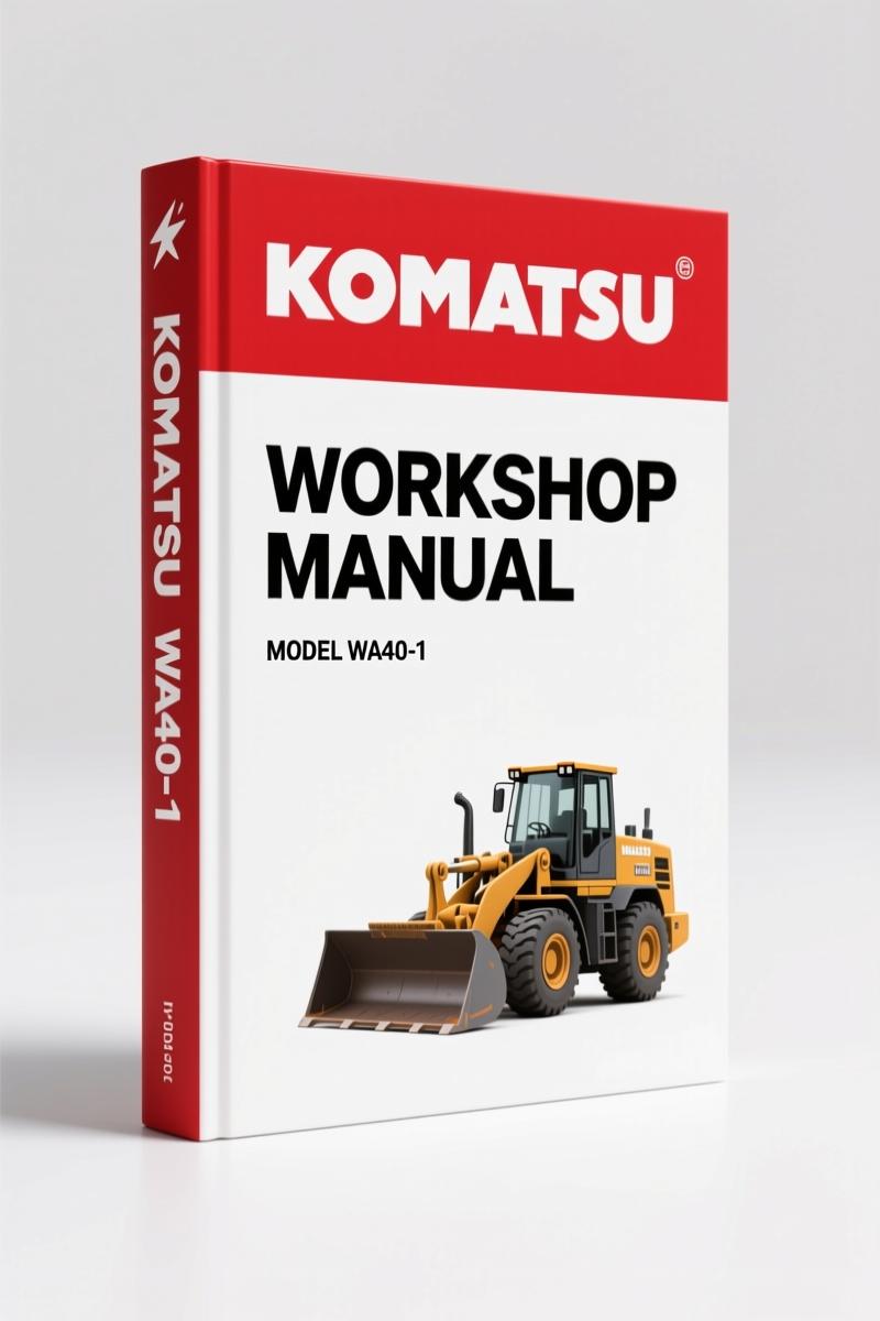 Komatsu WA40-1 1986 Workshop Manual – Factory Engine & Fuel Specs