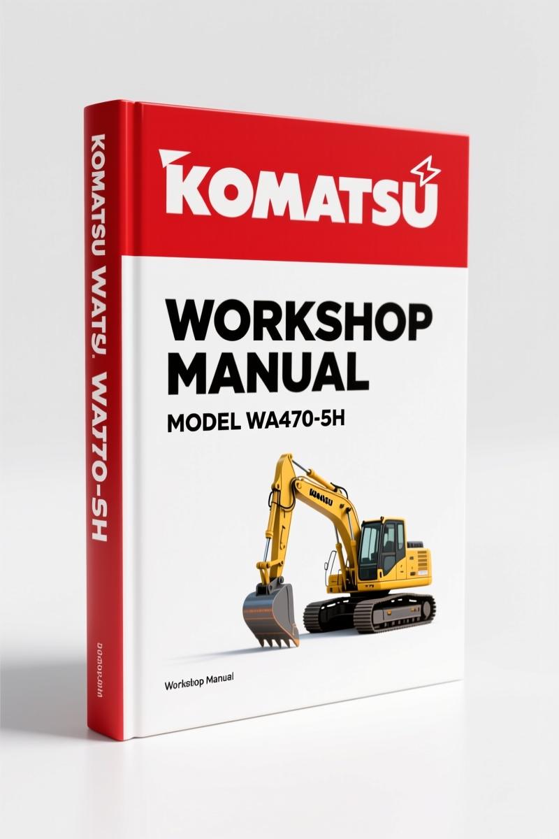 Komatsu WA470-5H, WA480-5H 2002 Workshop Manual – 1297 Pages of Factory Torque Specs