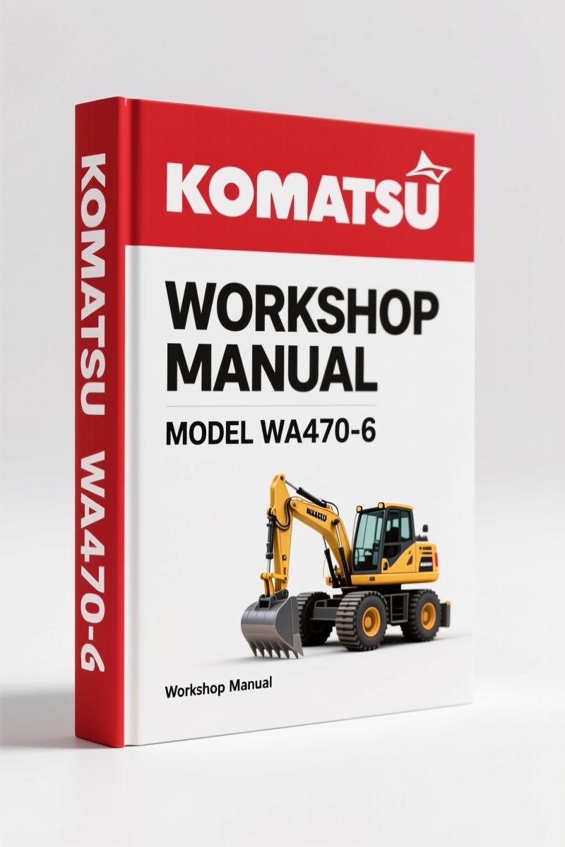Komatsu WA470-6 2006 Operators Manual – OEM Specs for Wheel Loader