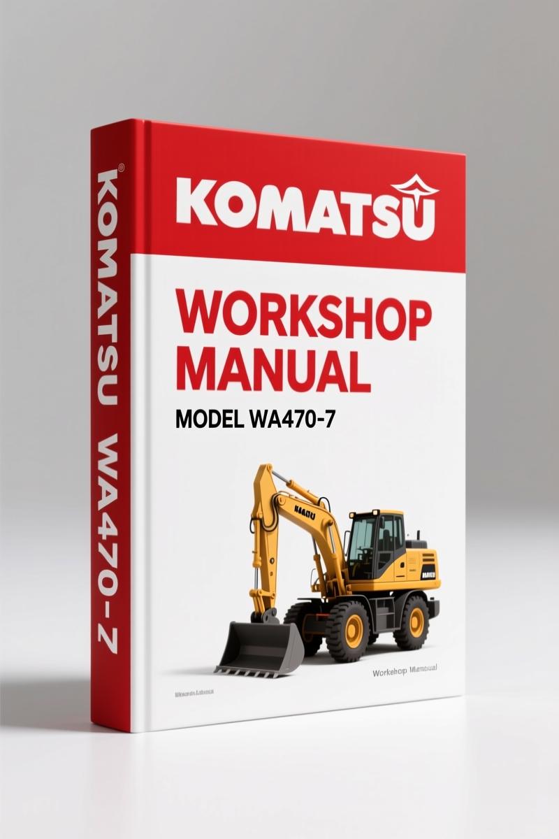 Komatsu WA470-7 Installation Manual – Factory Assembly Specs for Wheel Loader