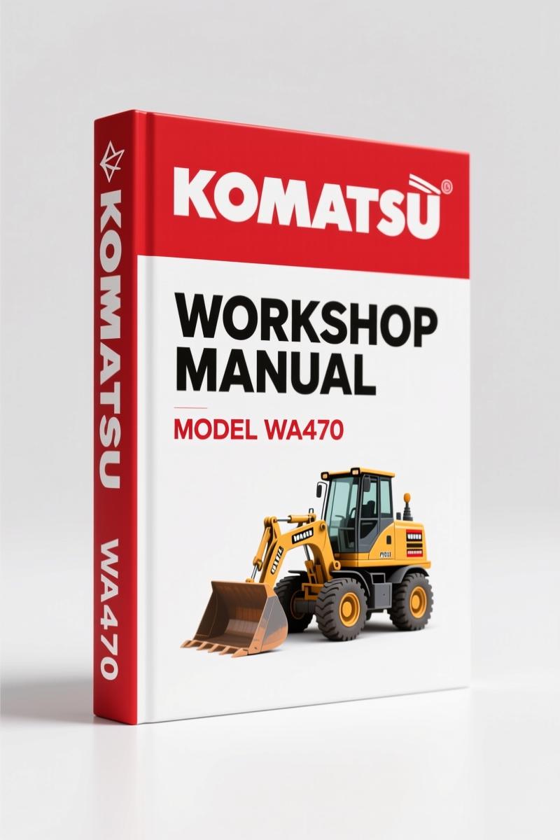 Komatsu WA470 Workshop Manual – 1120 Pages Factory Specs