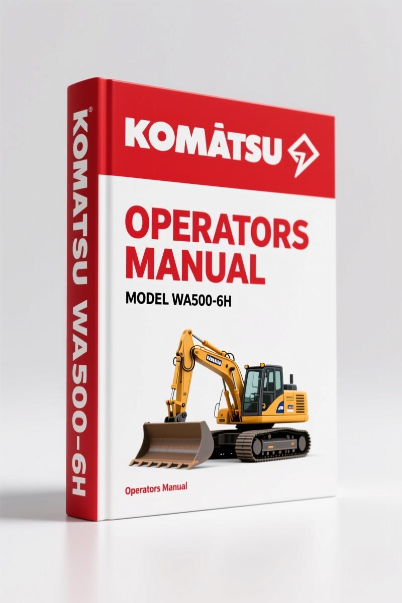 Komatsu WA500-6H 2006 Operators Manual – OEM Specs & Safety