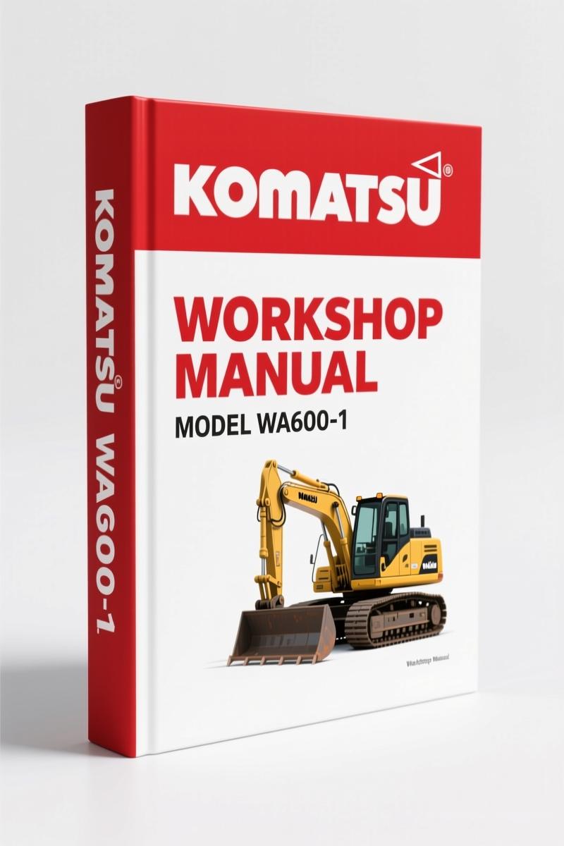 Komatsu WA600-1 1996 Workshop Manual – Factory Specs for WA600-1