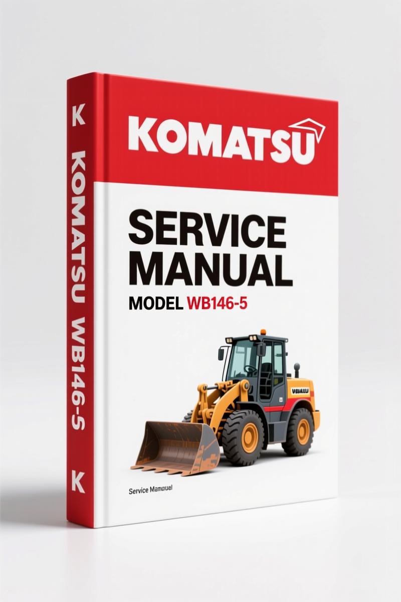 Komatsu WB146-5 2006 Service Manual – Factory Torque and Hydraulic Specs