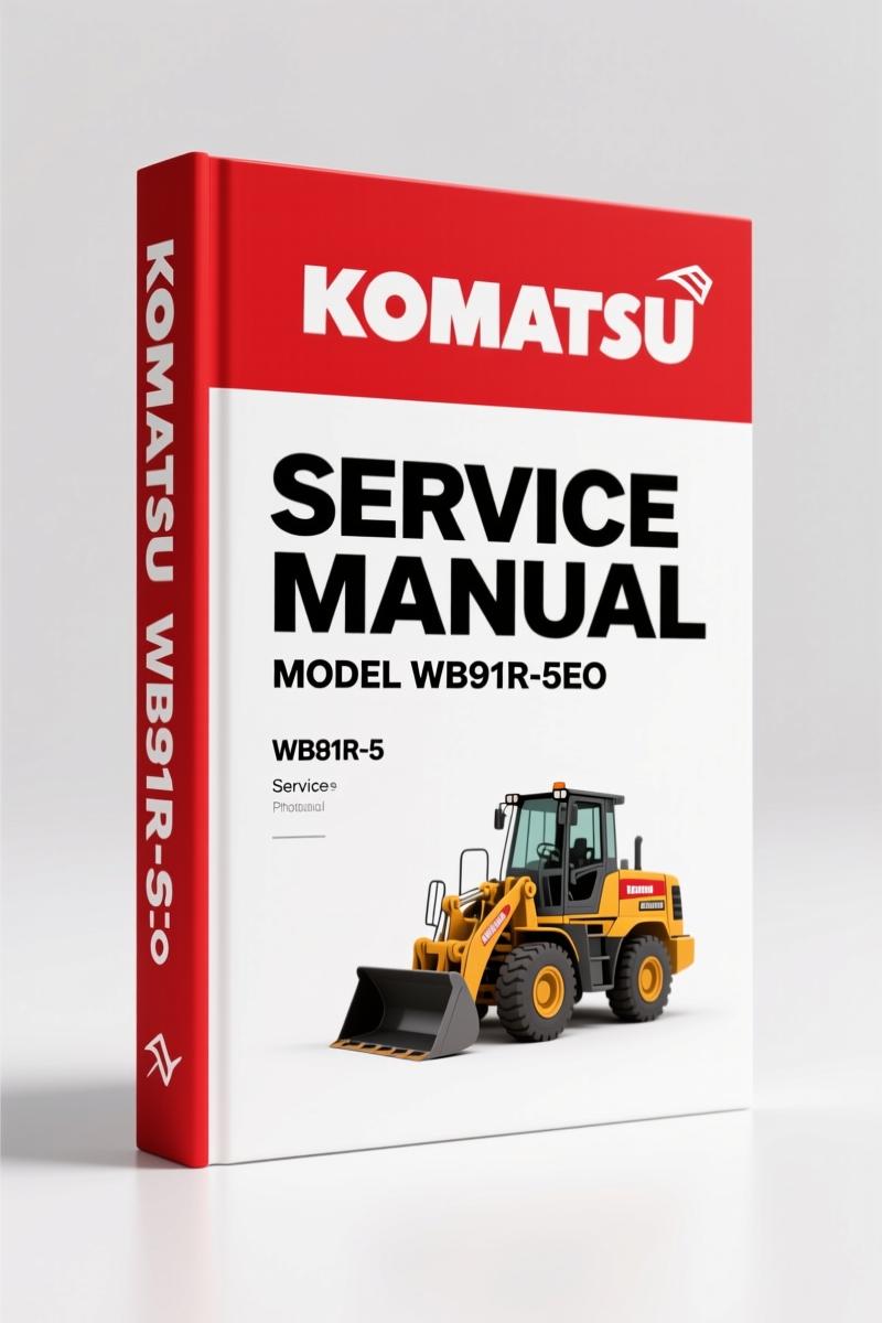Komatsu WB91R-5EO, WB93R-5EO, WB97R-5EO, WB93S-5EO, WB97S-5EO Service Manual – 385 Pages