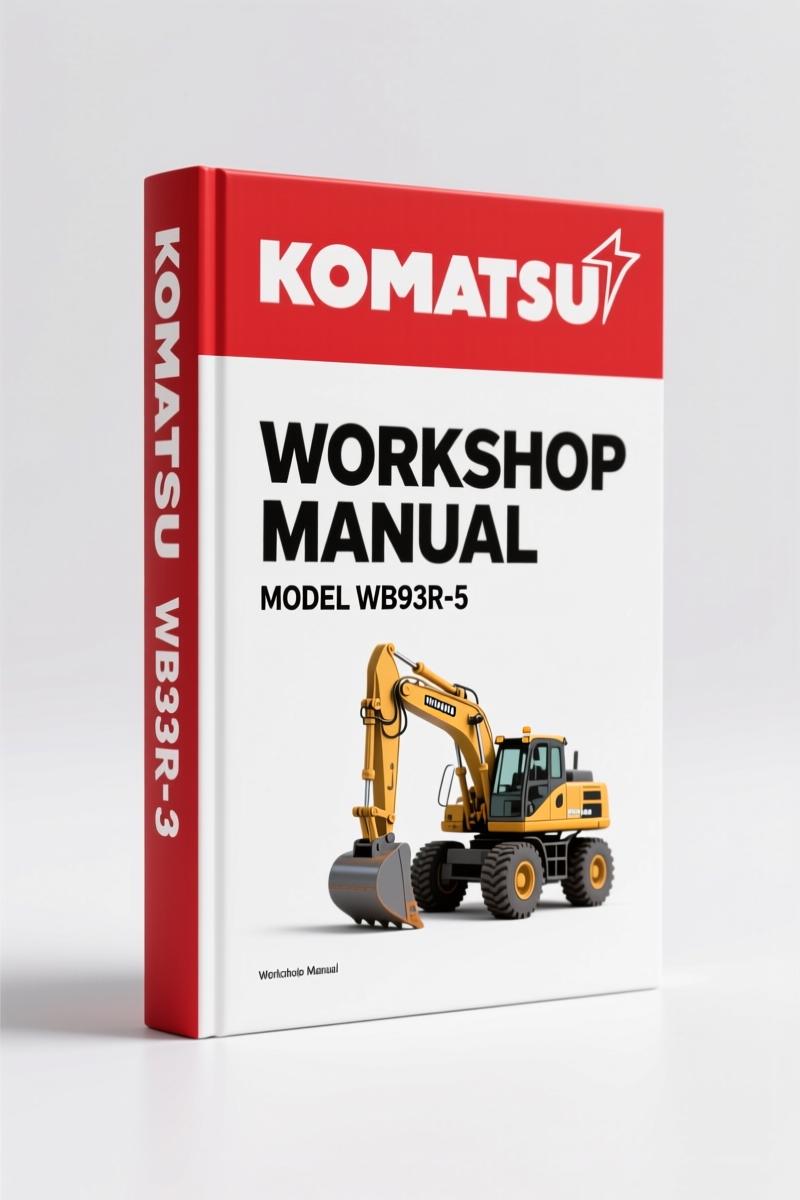 Komatsu WB93R-5 Workshop Manual – 614 Pages Factory Specs