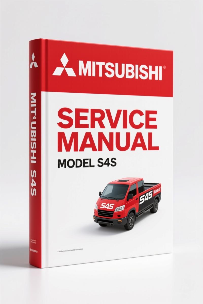 Mitsubishi S4S S6S Service Manual cover - OEM factory engine manual, 241 pages