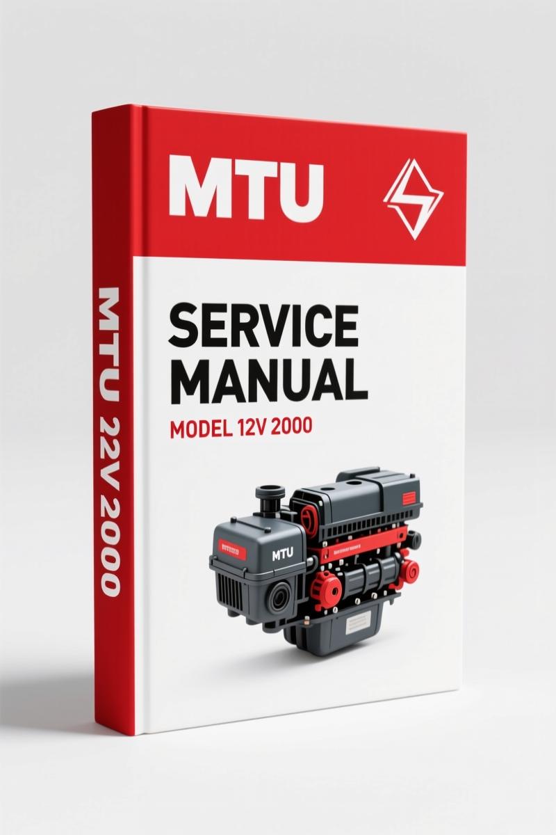 MTU 12V 2000, 16V 2000 Service Manual – 624 Pages of Factory Specs