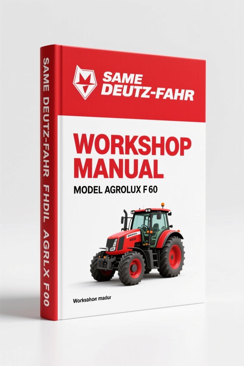 SAME Deutz-fahr AGROLUX F50-F80 Workshop Manual - 398 Pages