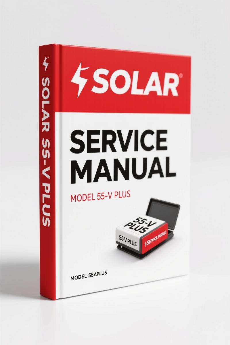 Solar 55-V PLUS Service Manual – Factory Specs for Track Excavator