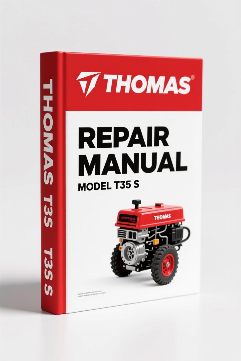 Thomas T35 S 1998 Repair Manual – Factory Specs for Mini-Excavator