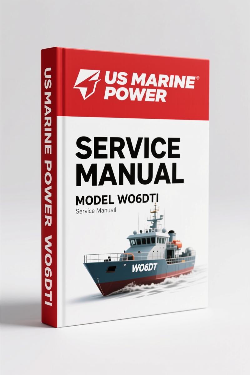 US Marine Power WO6DTI Service Manual – 179 Pages OEM Specs