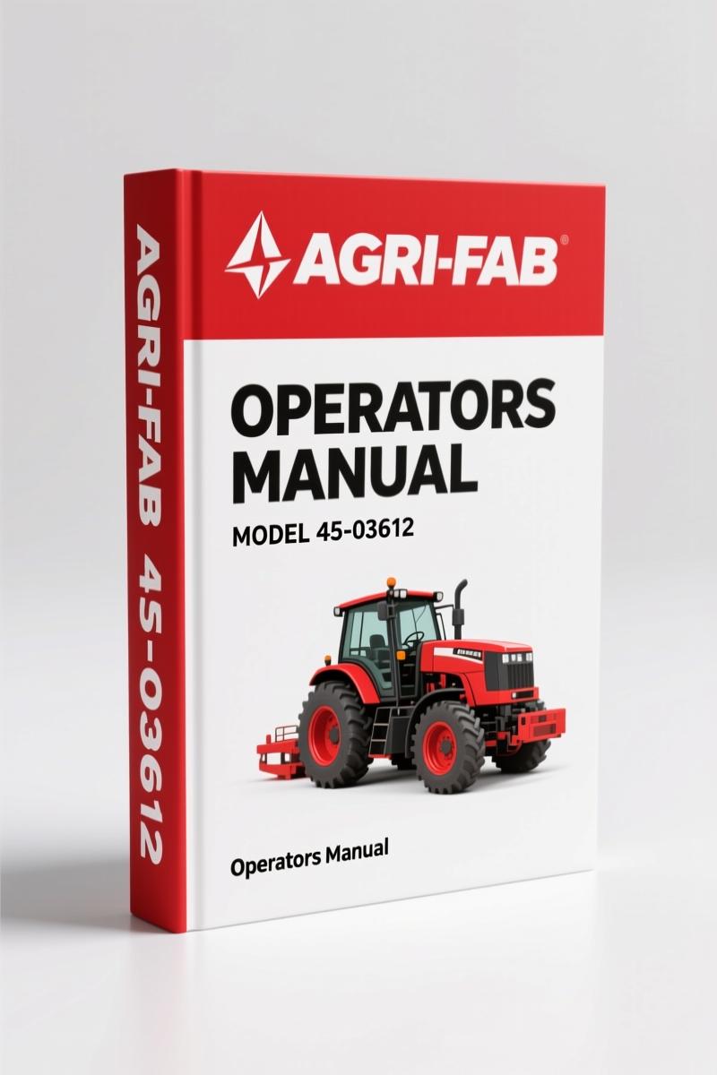Agri-fab 45-03612 2004 Operators Manual – OEM Specs for 42" Rough Cut Mower