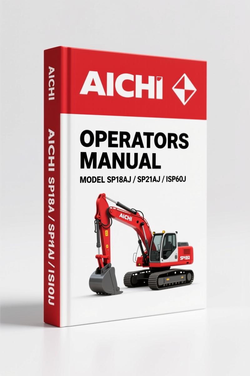 Aichi SP18AJ, SP21AJ, ISP60J, ISP70J Operators Manual 81 Pages