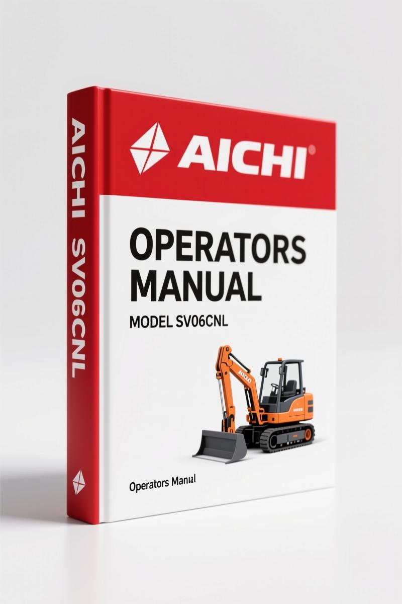 Aichi SV06CNL SV08CNL 2008 Operators Manual – Factory Specs