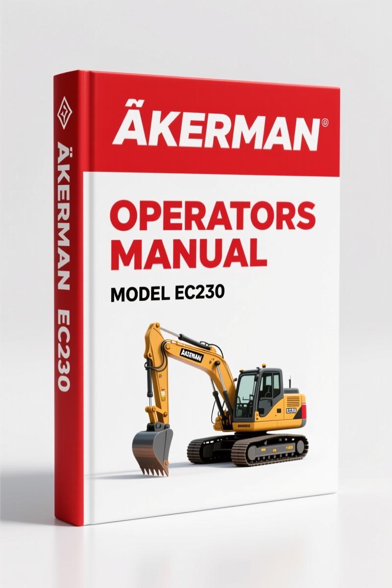 Åkerman EC230 1993 Operators Manual – OEM Safety & Operation Guide