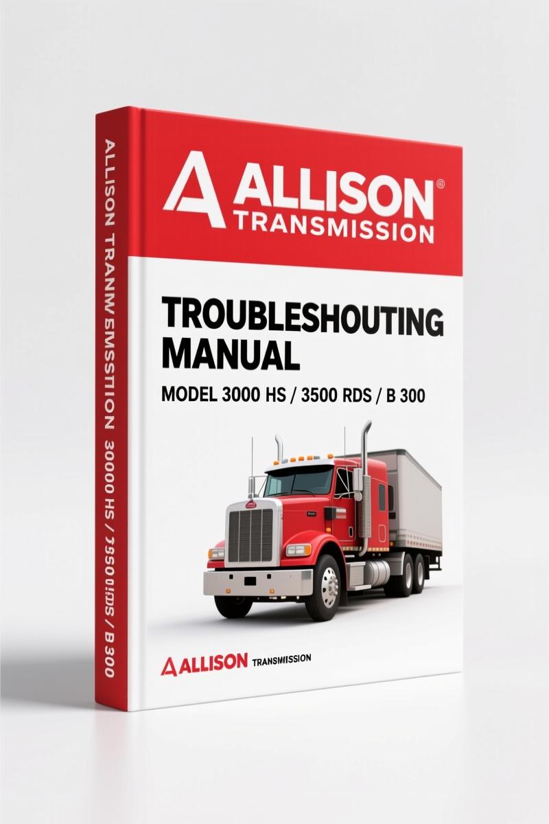 Allison Transmission 3000-3700 & B 300 2005 Troubleshooting Manual