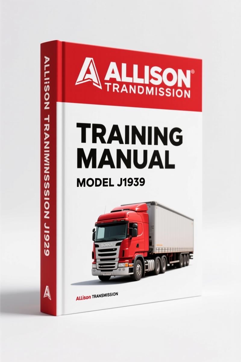 Allison Transmission J1939 2005 Training Manual cover - OEM training document for datalink diagnostics