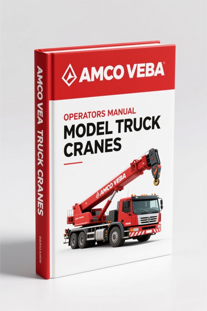Amco Veba Truck Cranes Operators Manual – Factory Safety & Specs