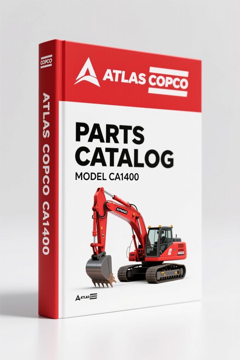 Atlas Copco CA1400 2016 Parts Catalog cover showing vibratory roller and Dynapac branding