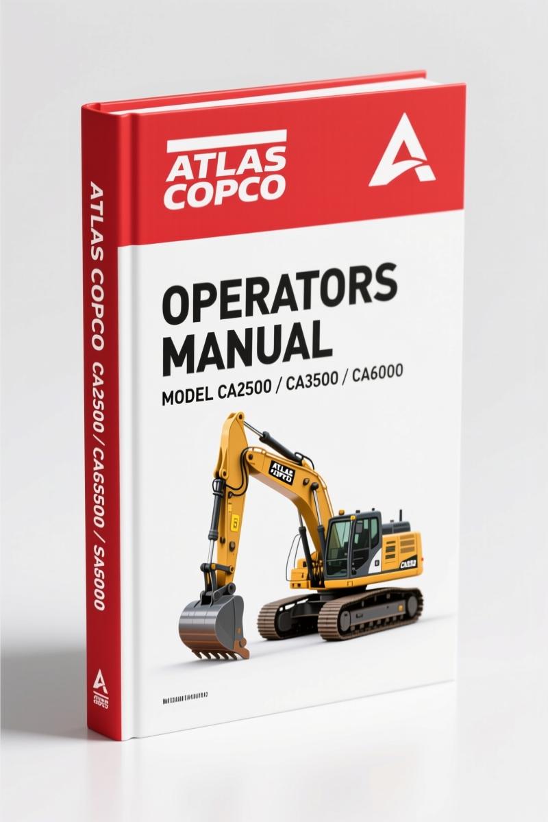 Atlas Copco CA2500 CA3500 CA6000 2016 Operators Manual cover