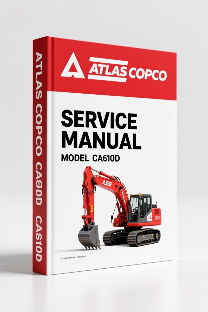 Atlas Copco CA610D 2014 Parts Catalog – 239-page OEM factory spare parts list with service kit numbers and exploded views