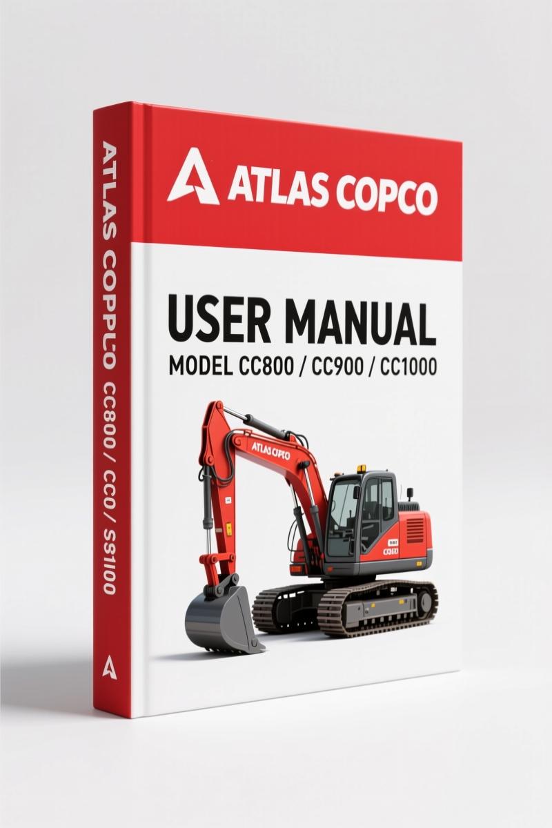 Atlas Copco CC800 CC900 CC1000 2015 User Manual factory OEM manual cover