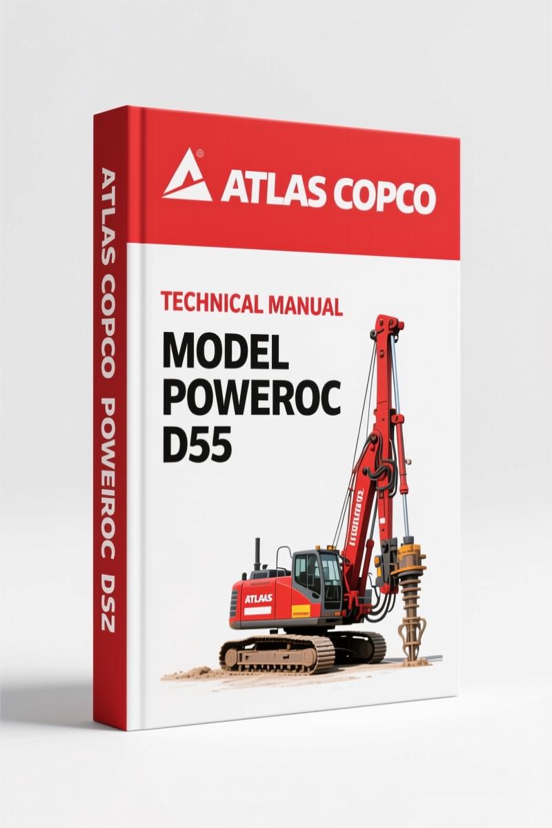 2011 Atlas Copco PowerROC D55 Technical Manual cover with system description