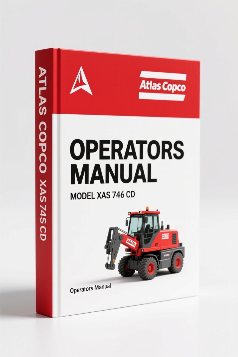 2010 Atlas Copco XAS 746 CD and XAS 1600 CD6 operators manual cover