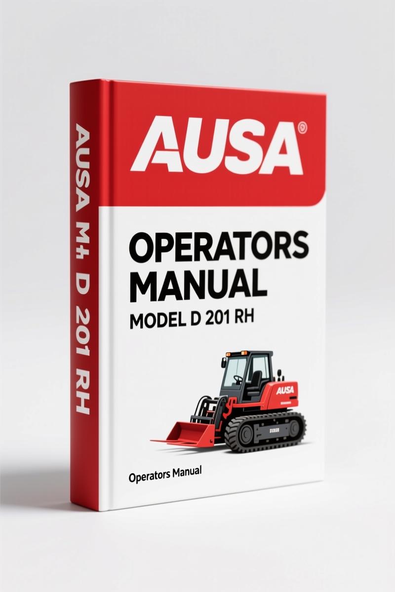 AUSA D 201 RH, D 201 RHS, D 201 RHG, D 201 RHGS Operators Manual
