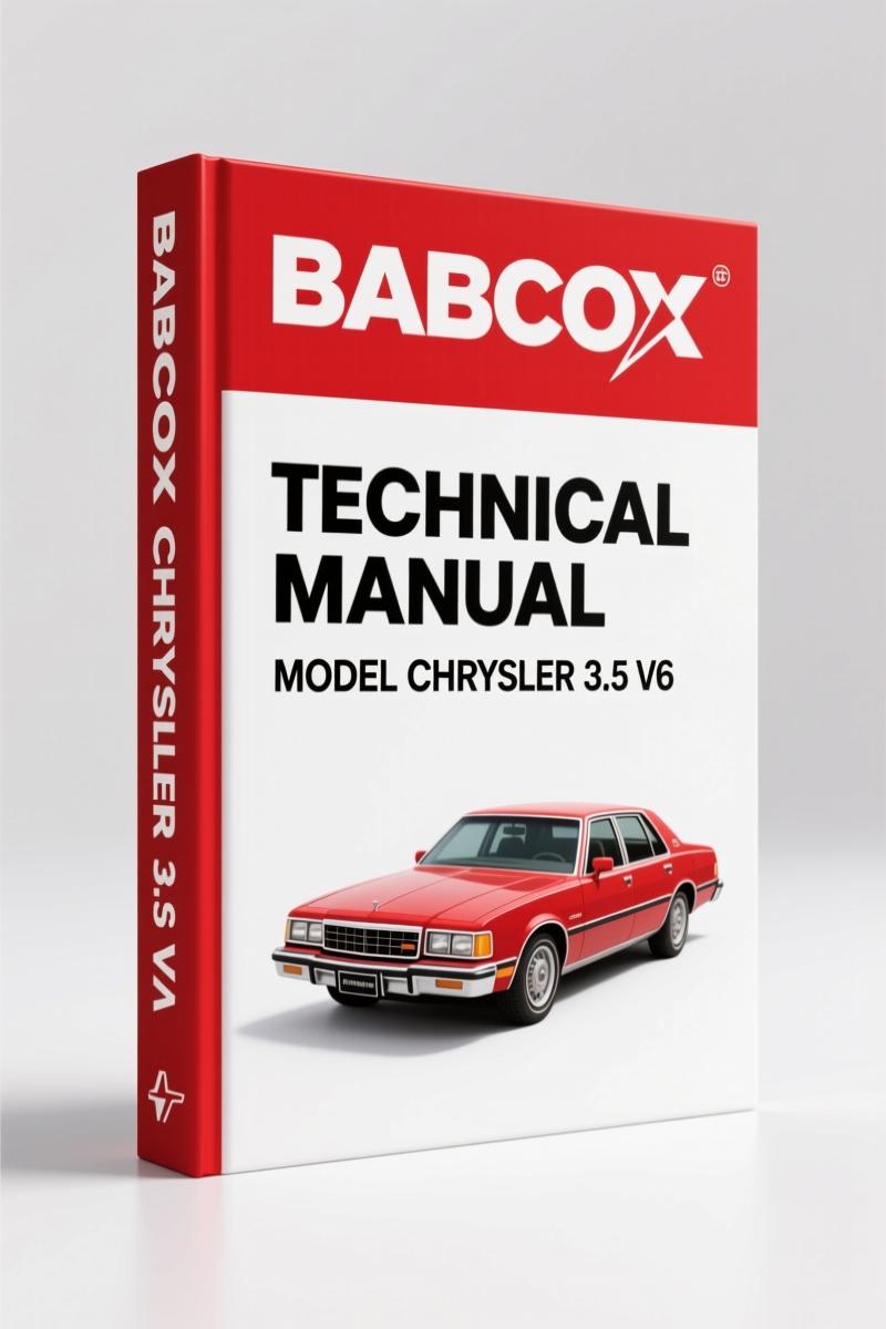 Babcox Chrysler 3.5 V6 2013 Technical Manual – Factory Specs & Diagnostics