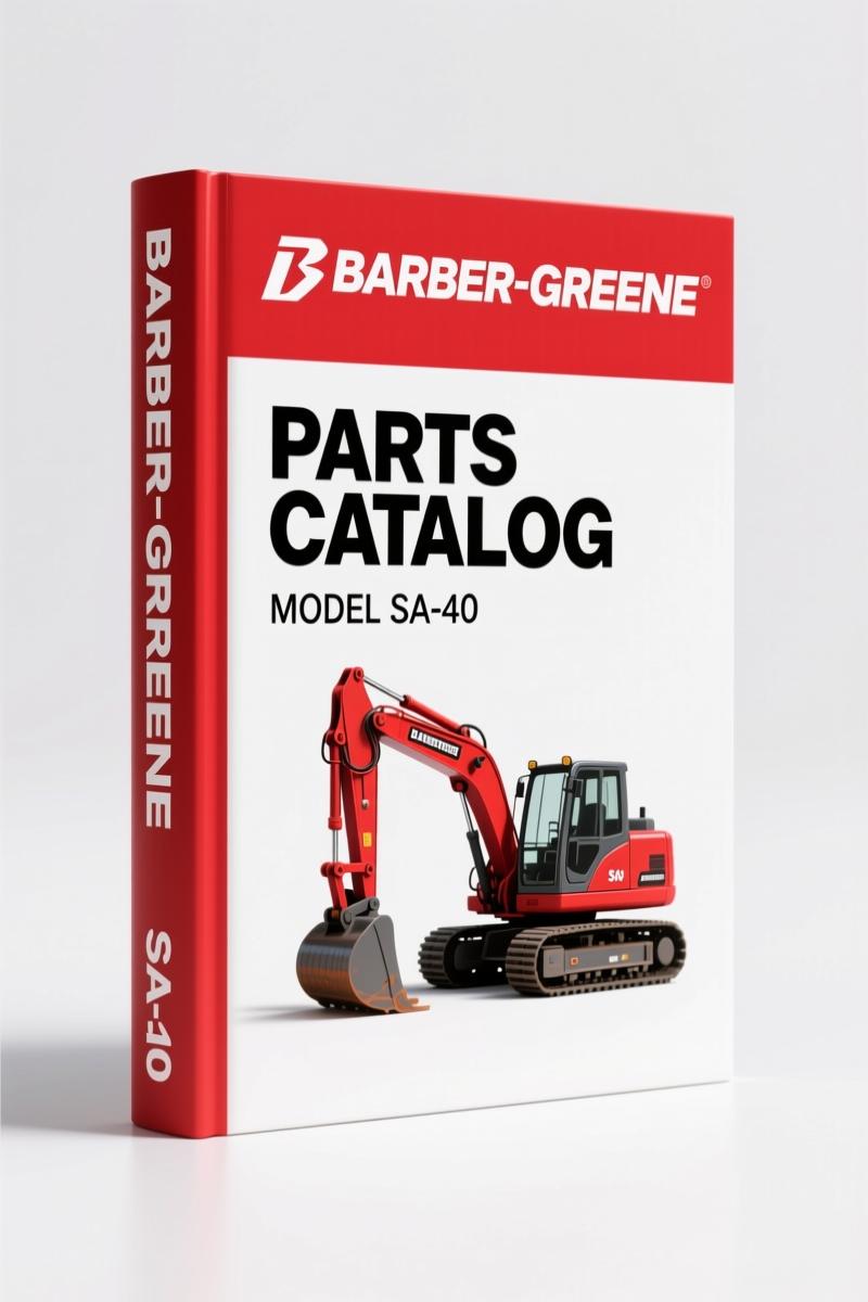 Barber-greene SA-40 1964 Parts Catalog – OEM Specs for Asphalt Paver