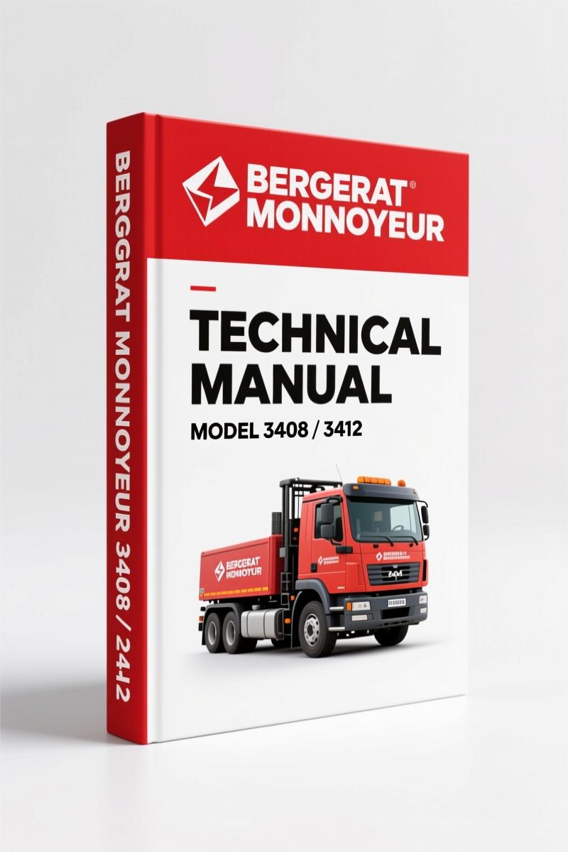 Bergerat Monnoyeur 3408, 3412 Technical Manual – 110 Pages