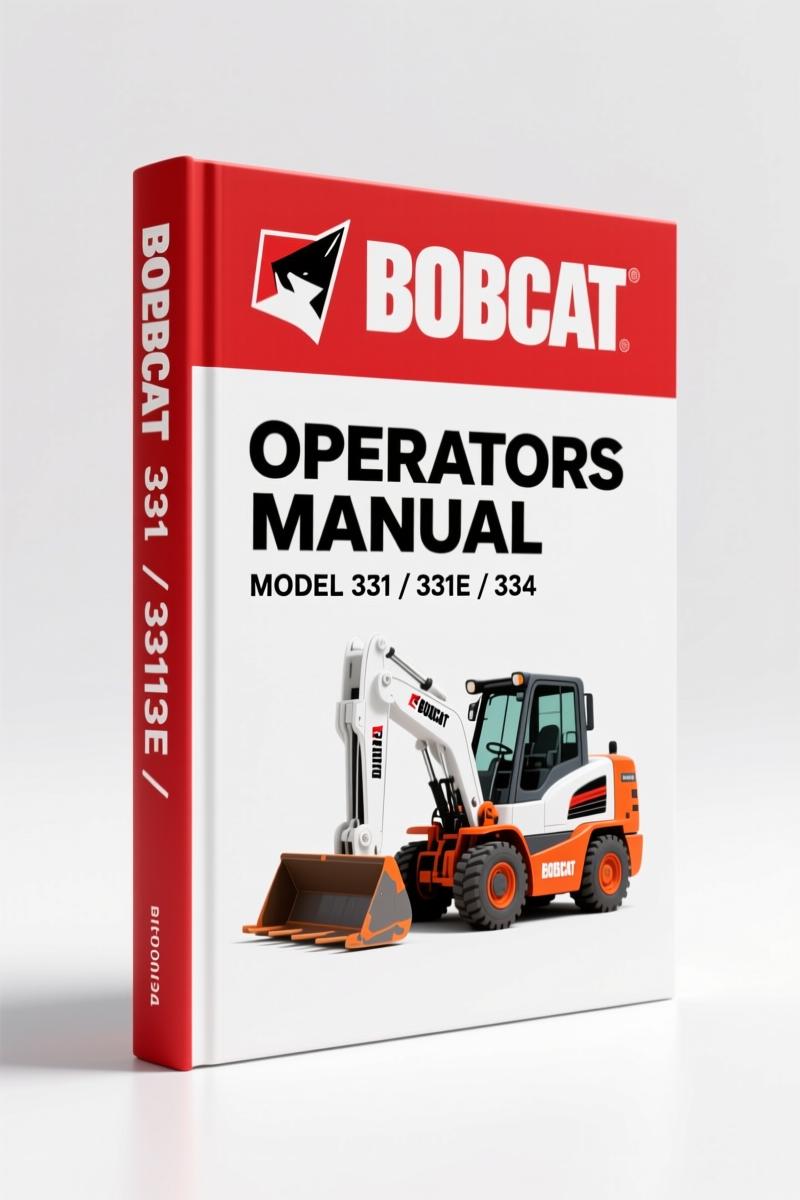 Bobcat 331, 331E, 334 2004 Operators Manual – OEM Specs & Safety