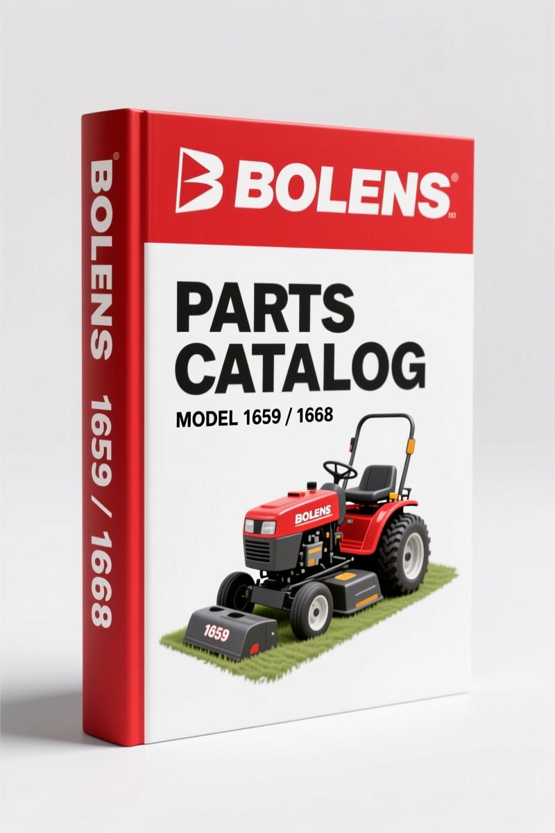 Bolens 1659, 1668 Parts Catalog – 14 Pages OEM Parts Identification