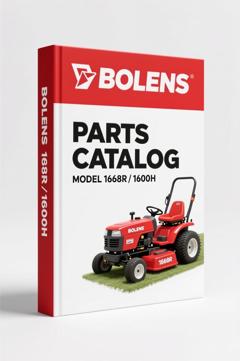 Bolens 1668R, 1600H Parts Catalog – 13 Pages OEM Part Numbers