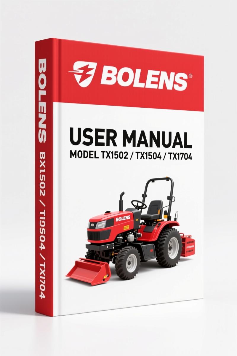 Bolens TX1502, TX1504, TX1704 1989 User Manual