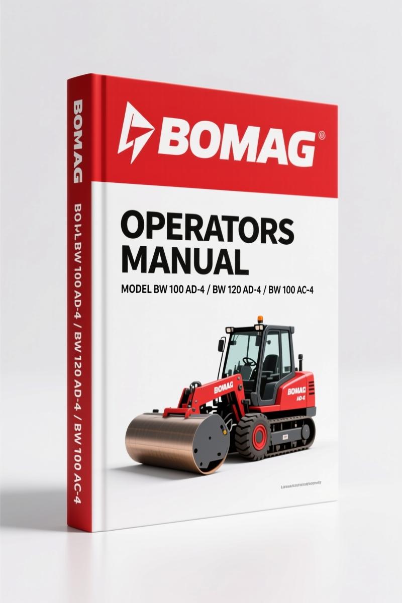 Bomag BW 100 AD-4, BW 120 AD-4, BW 100 AC-4, BW 120 AC-4 2004 Operators Manual
