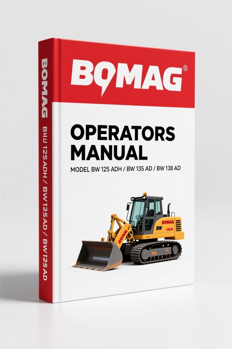 Bomag BW 125/135/138 AD/AC 2004 Operators Manual