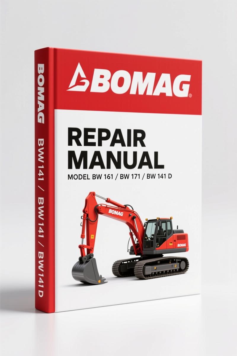 Bomag BW 141, BW 142, BW 172, BW 172 D, BW 142 PD 1987 Repair Manual