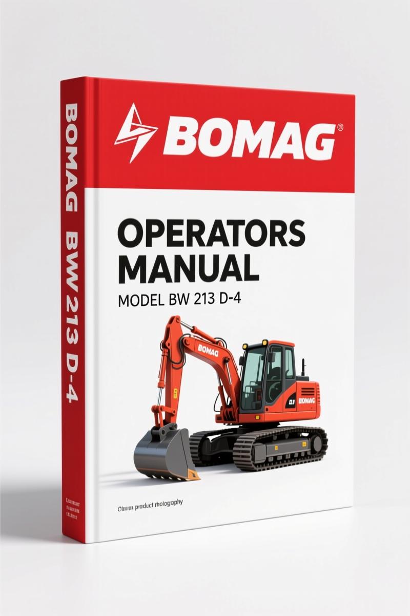Bomag BW 213 D-4 2004 Operators Manual – OEM Safety & Operation Guide