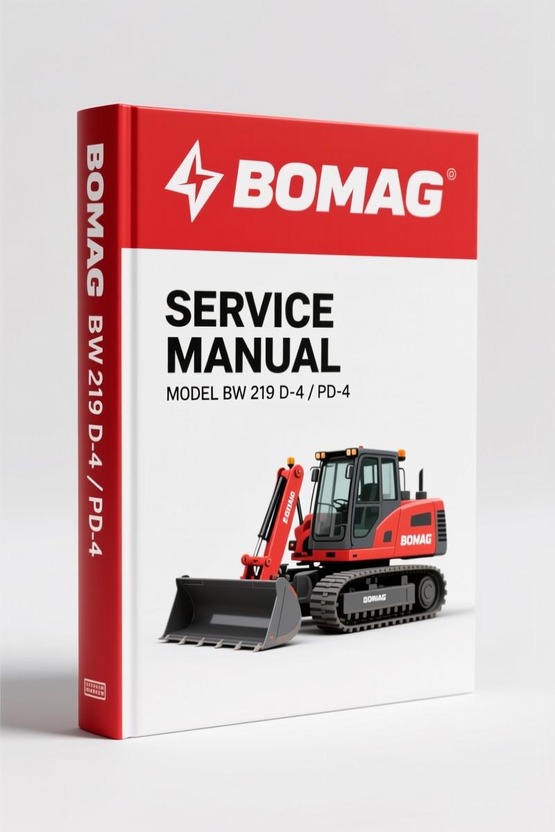 Bomag BW 219 D-4, PD-4 2007 Service Manual – OEM Factory Specs